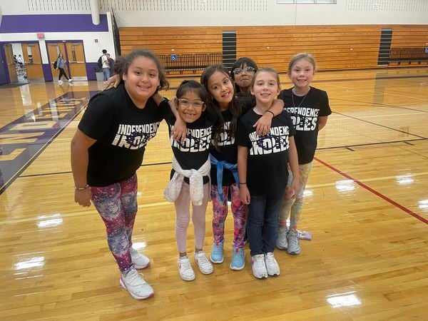 Elementary students in gym