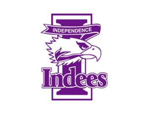 school logo eagle centered on capital letter I