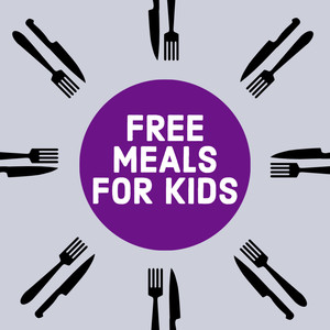 Free meals with image of fork and knife